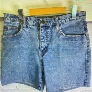 Women's Blue Denim Athletic Shorts